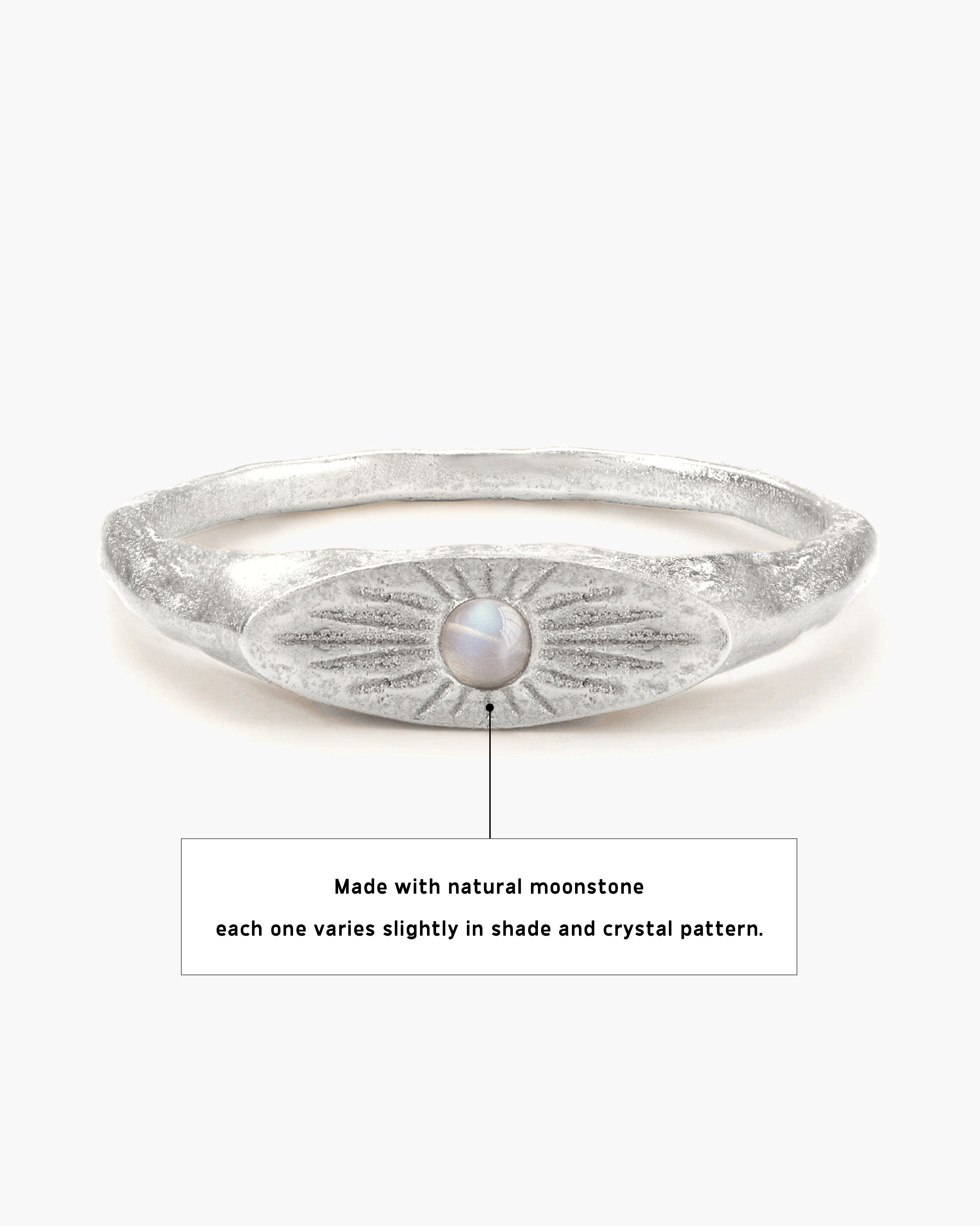 Astral Glow Ring in Silver