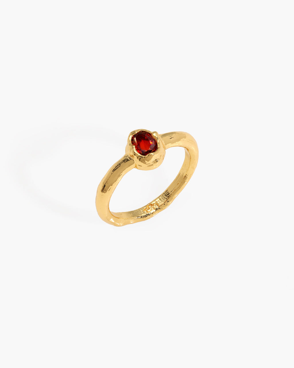 Birthstone Ring in Gold - January