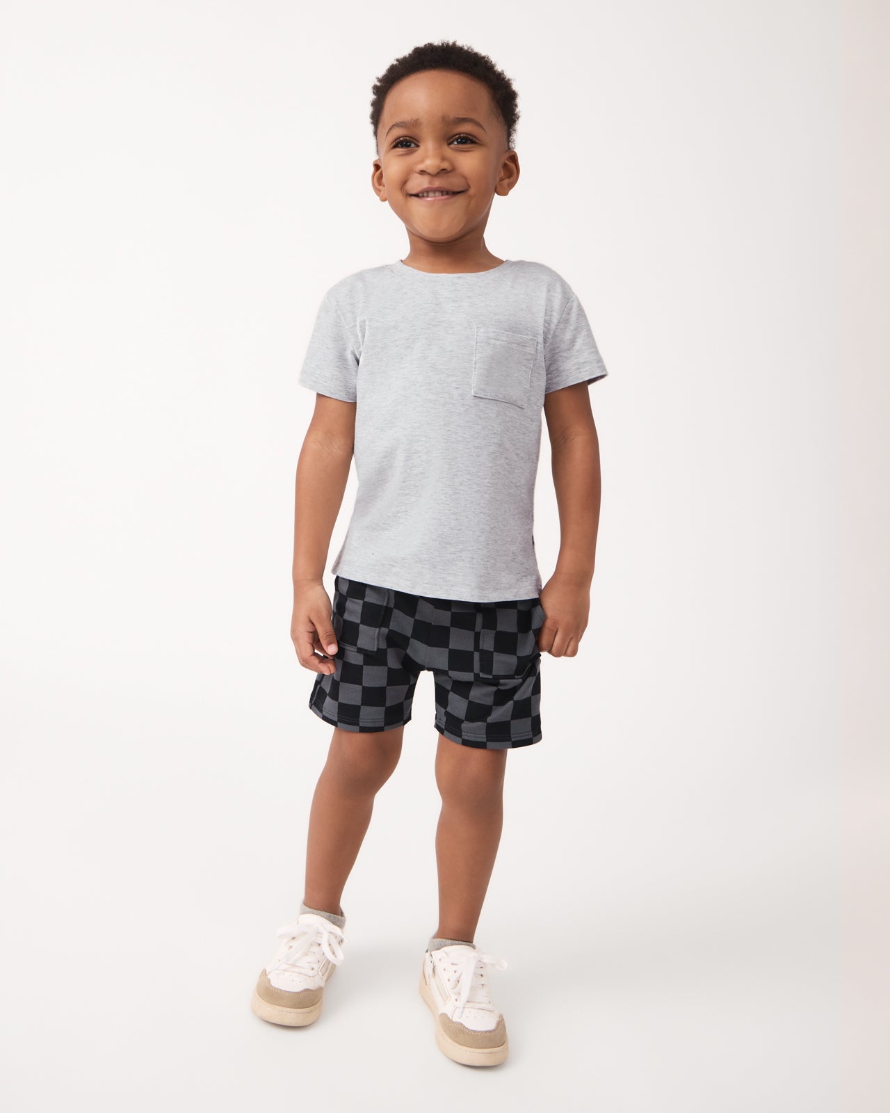 Light Heather Gray Relaxed Pocket Tee