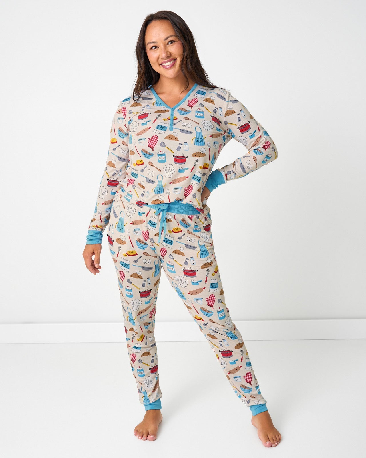 Little Chef Women's Long Sleeve Pajama Top