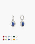 Birthstone Earrings in Silver